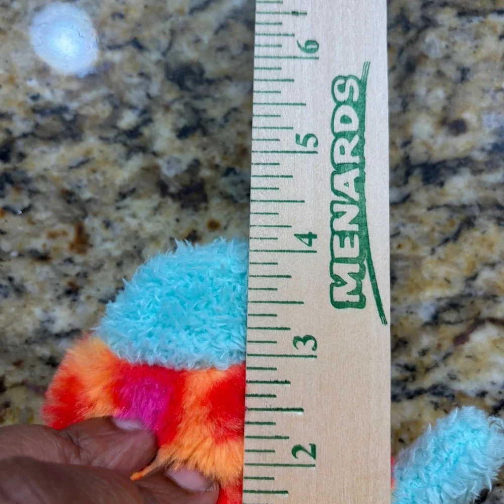 BumBumz by Russ Groovy Bumz Aqua Blue Tie Dye Fuzzy Plush Toy Mini